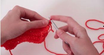 围脖收针视频,轻松掌握完美收尾